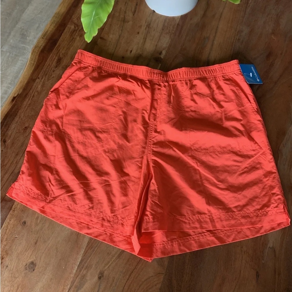 Columbia Women's Athletic Shorts in Bright Orange